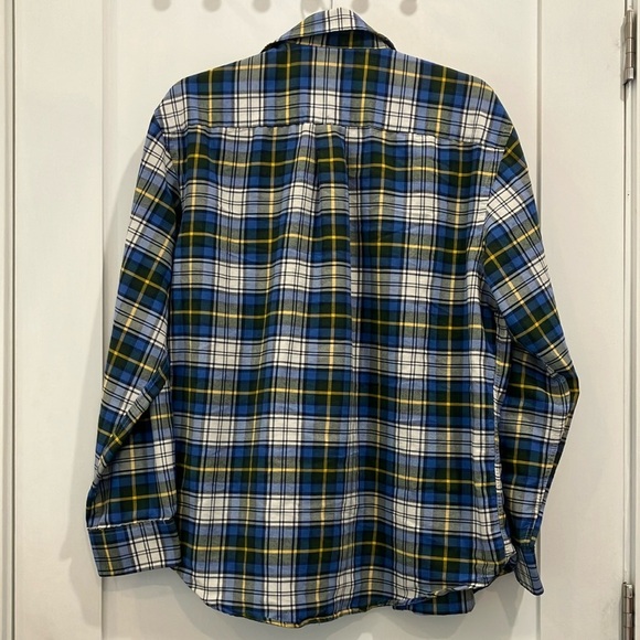Men’s size large Arrow Plaid Button-Up Shirt cotton blend - Picture 6 of 14